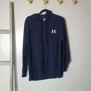 UNDER ARMOUR WOMEN'S LIGHTWEIGHT NAVY HOODIE SIZE LARGE
